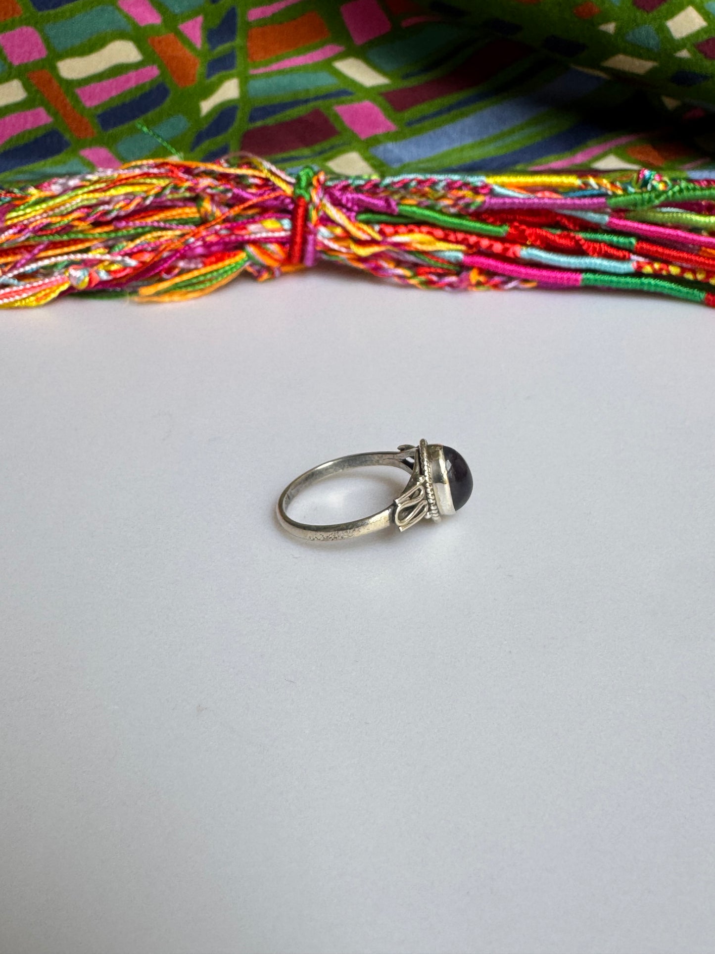 925 silver amethyst ring size 17/18 - 10A