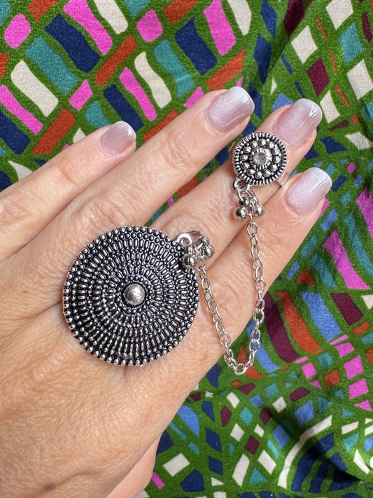 Antique vintage double ring