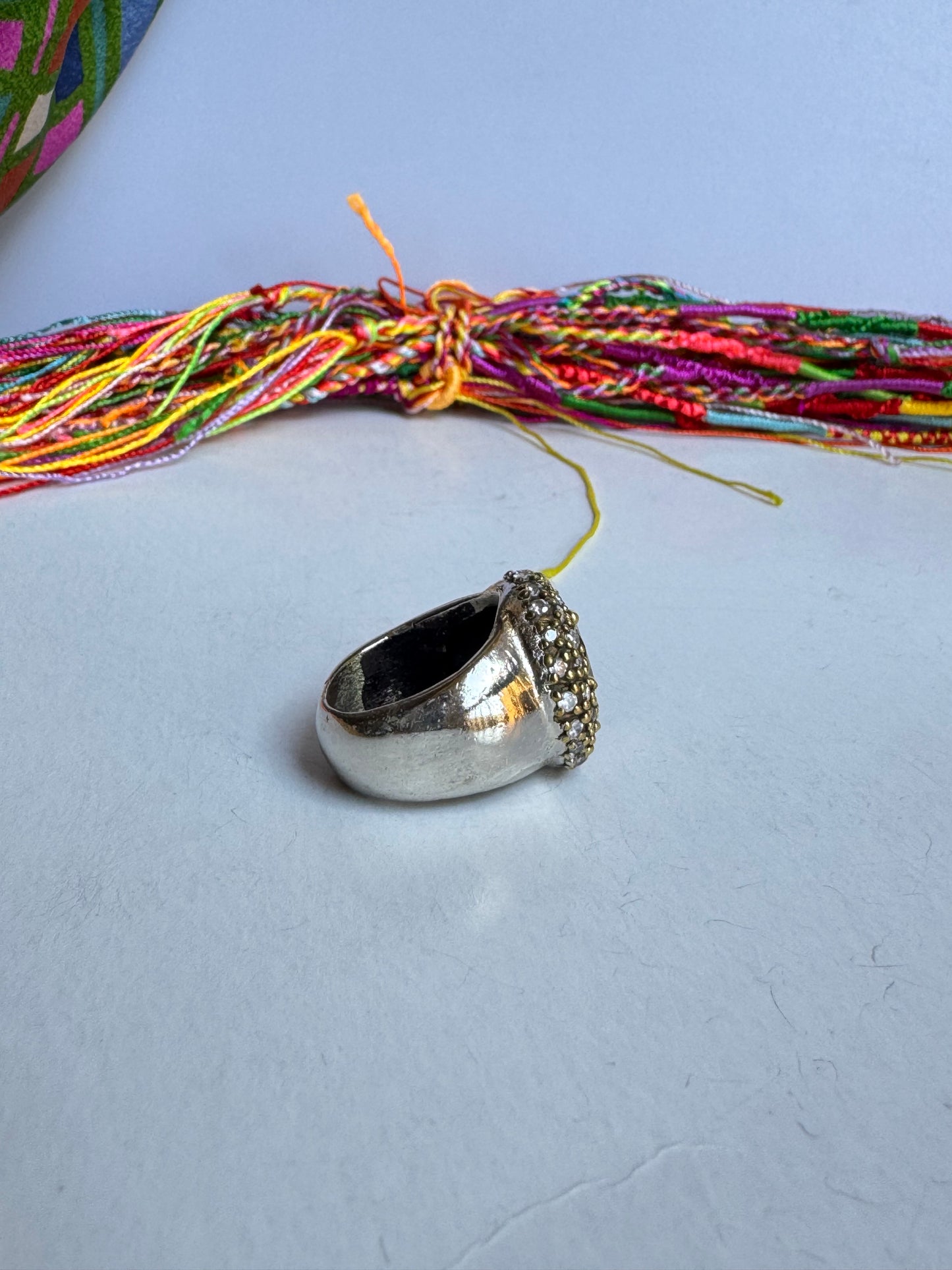 Anello design vintage misura 17