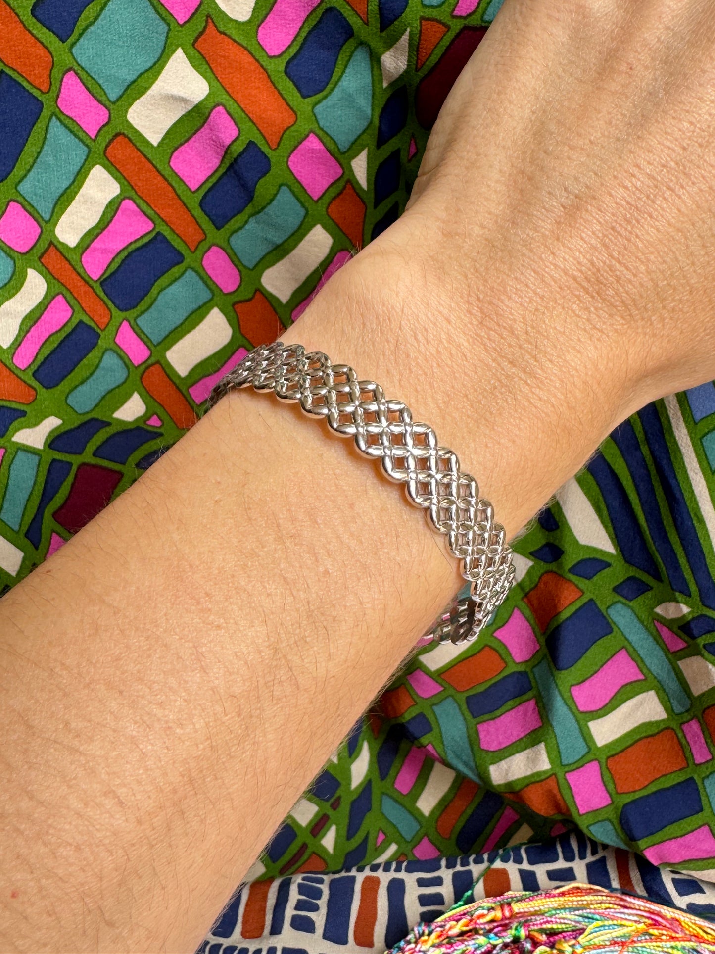 Steel mesh bracelet