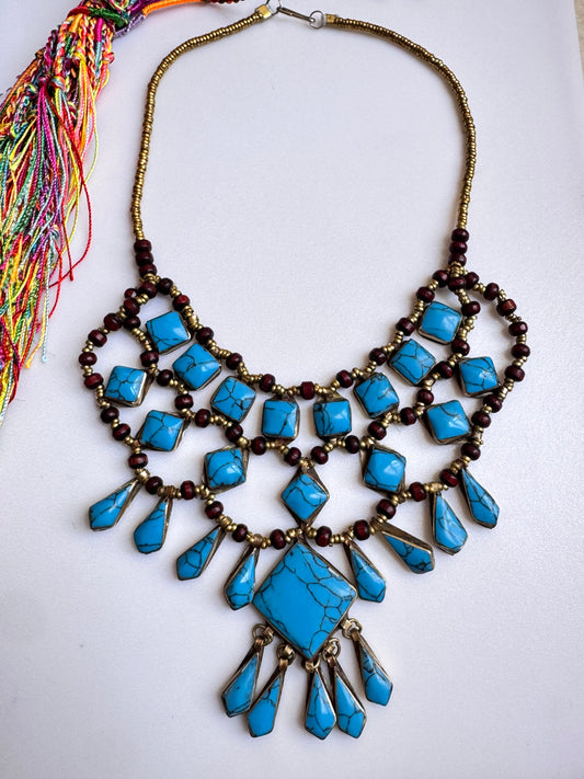 Collana vintage howlite