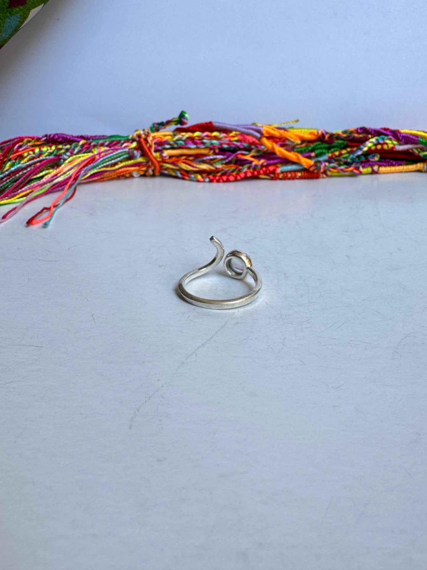 Anello argento 925 acquamarina misura 14 - 13UM