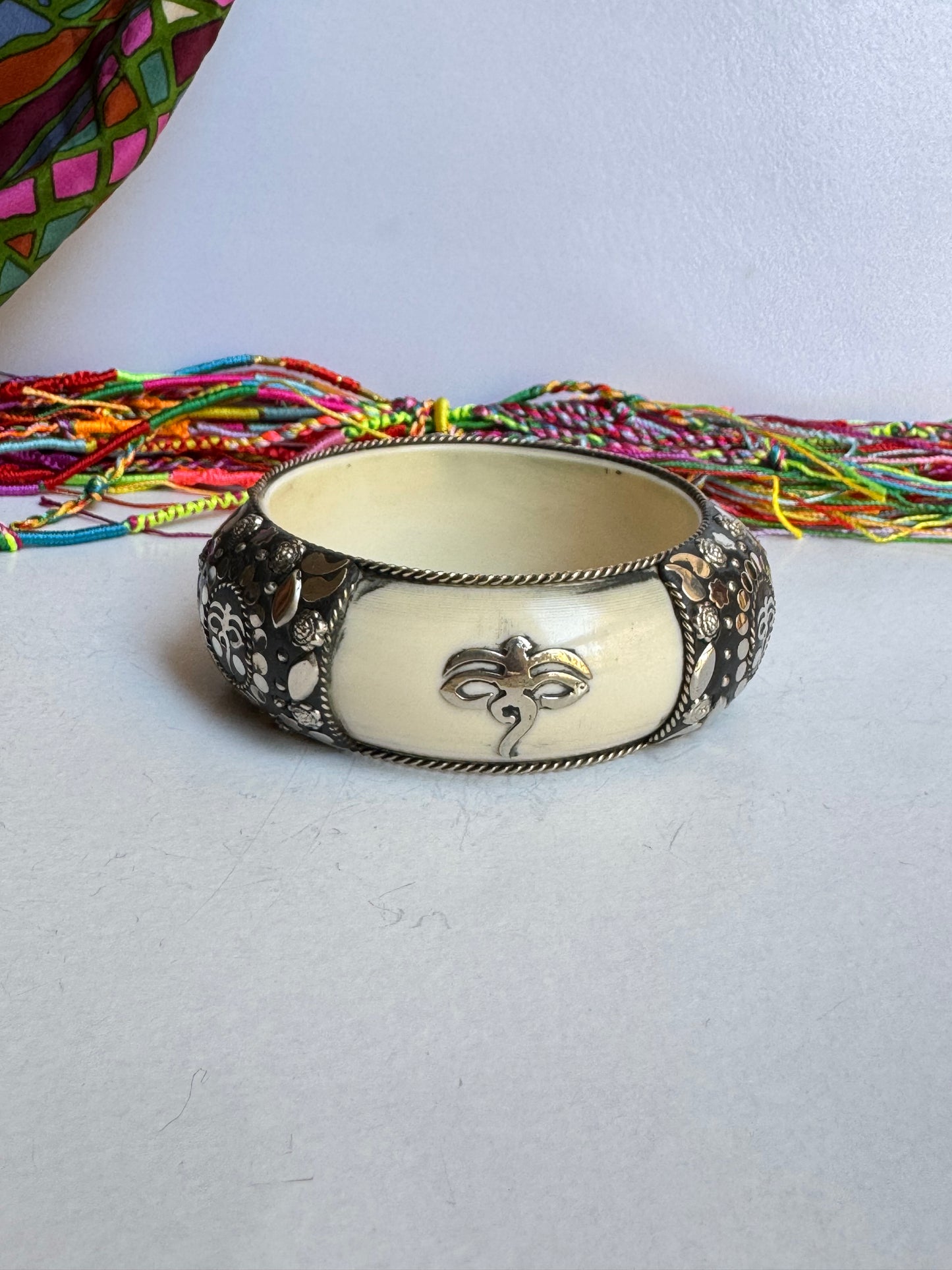Bracciale bangle argentato