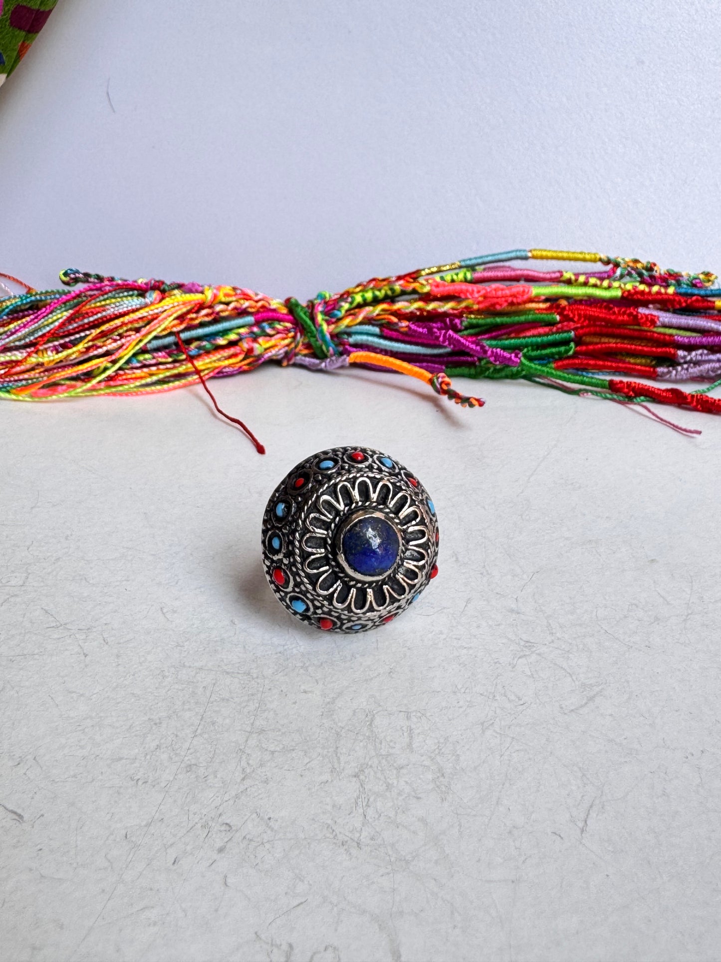 Anello vintage lapis misura 18/19 regolabile