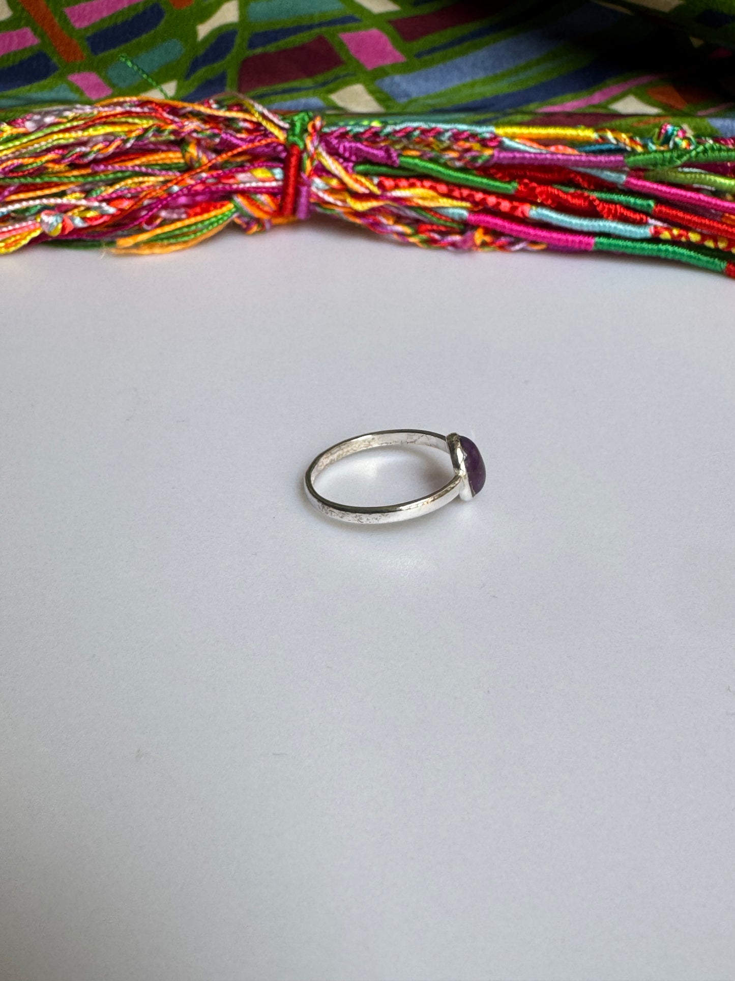 925 silver amethyst ring size 20/21 - 21A