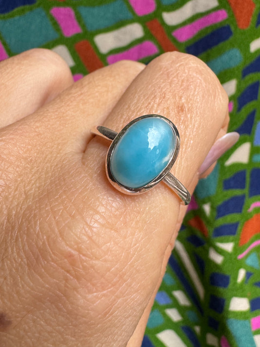 925 silver chalcedony ring size 22 - 8L