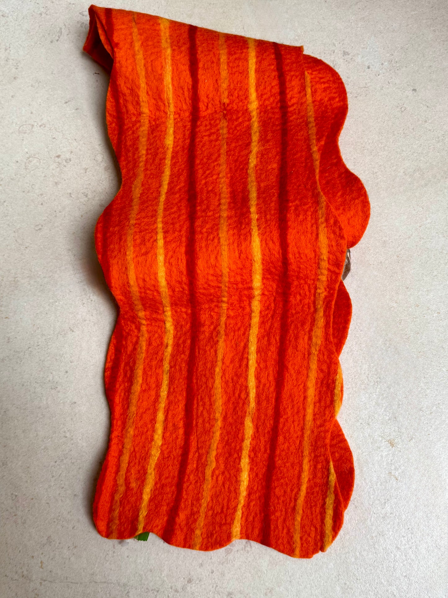 Sciarpa India lana cotta arancione