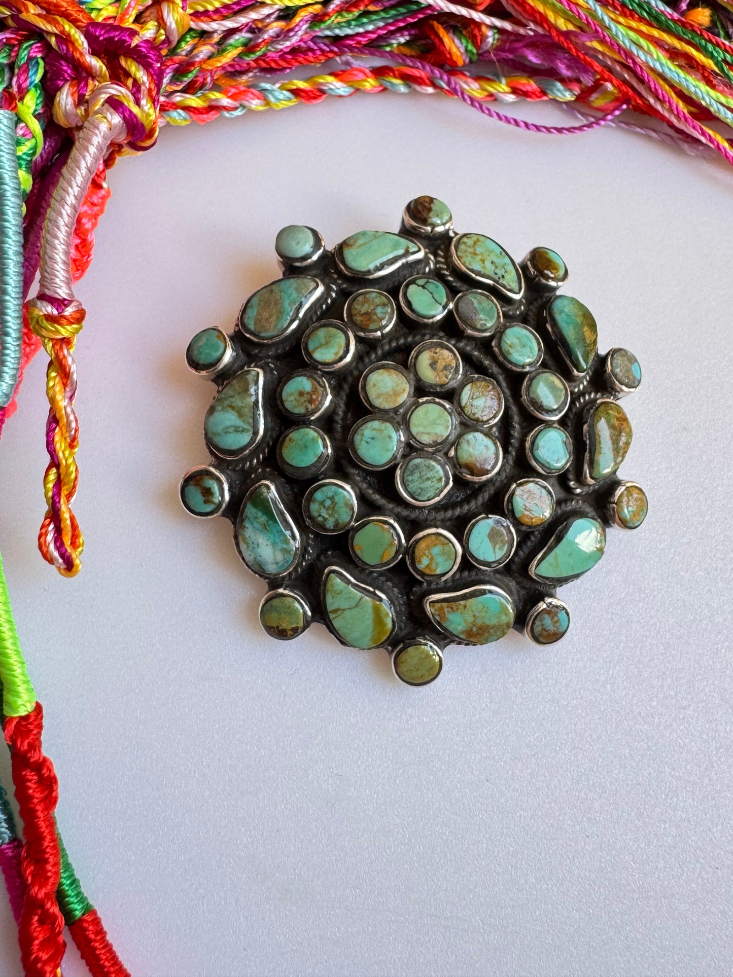 925 silver turquoise pendant F11