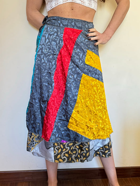 Kurviger doppelseitiger Rad-160-cm-Brieftaschenrock 33CU