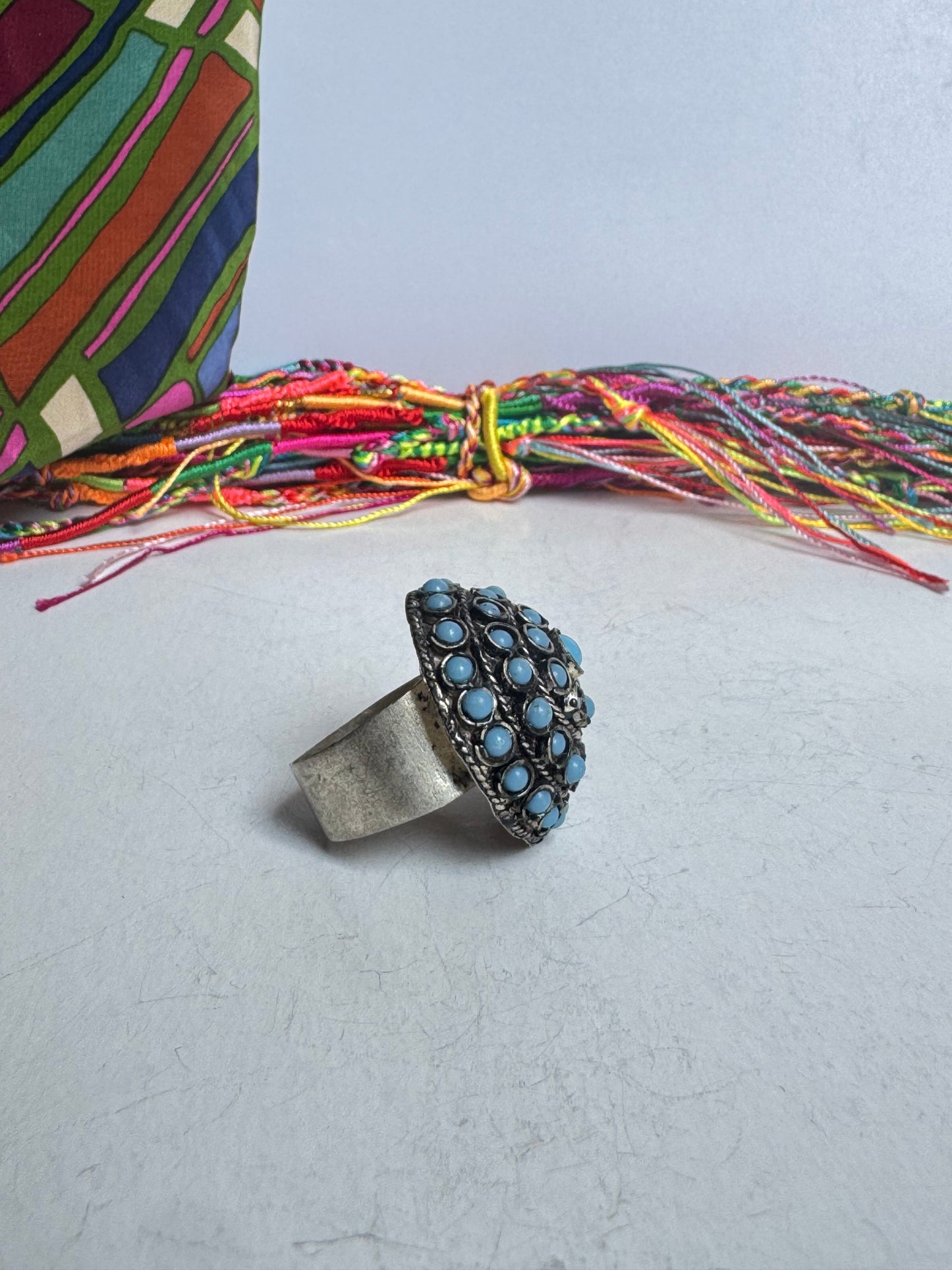 Anello vintage turchese misura 24/25