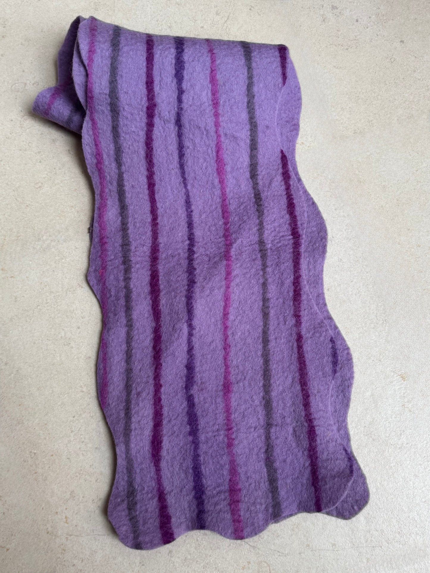 Sciarpa India lana cotta lilla