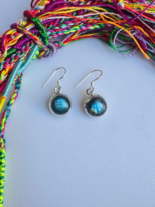 925 silver labradorite earrings R57