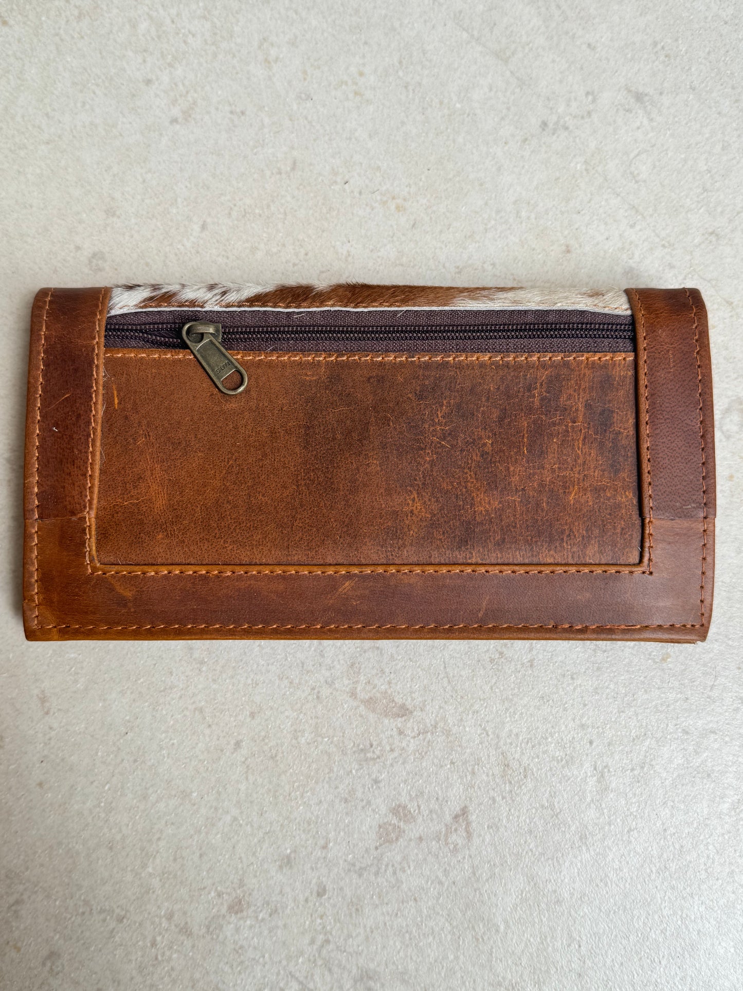 Brown leather wallet