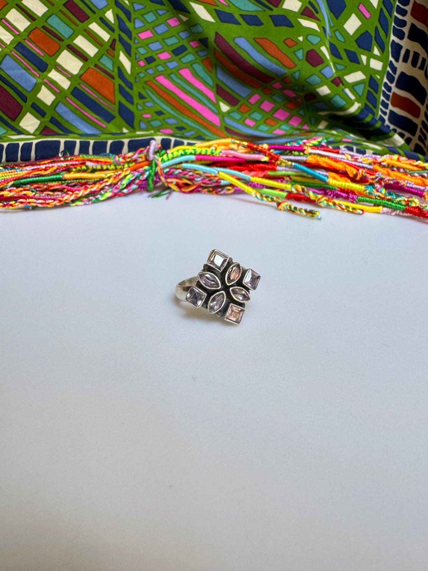 925 silver amethyst ring size 19 - G67