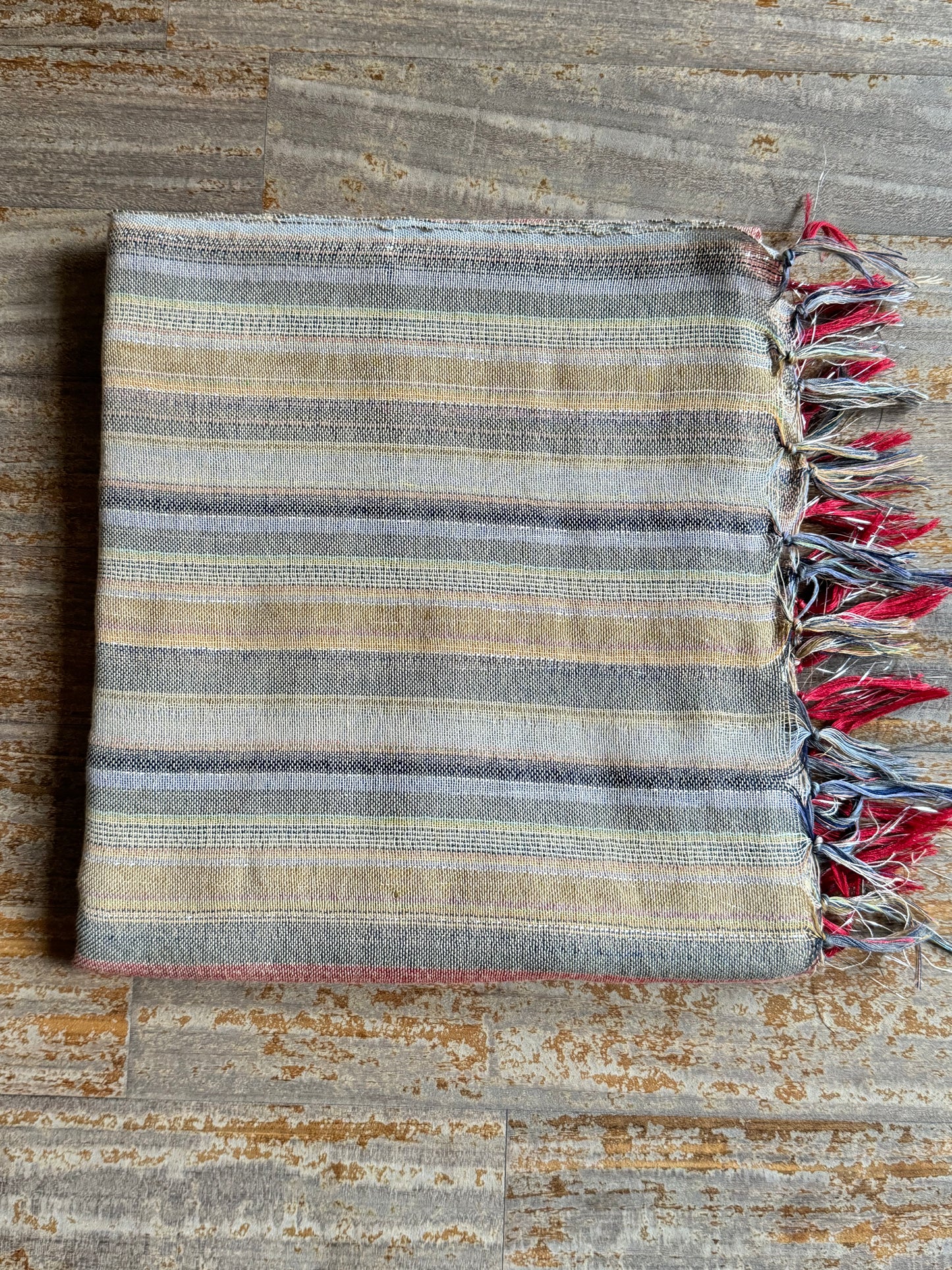 Pashmina scarf stole India green and pink