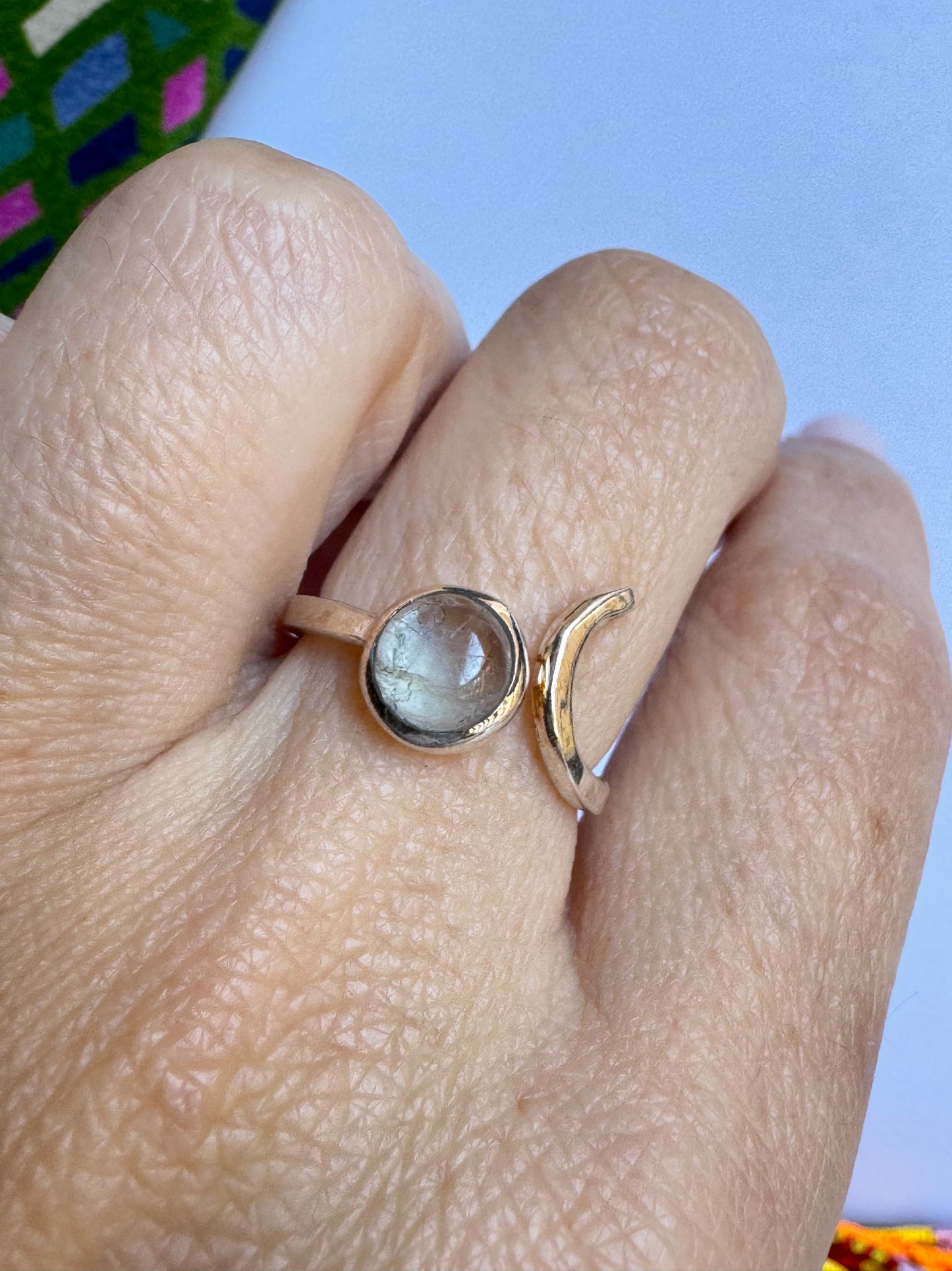 Anello argento 925 acquamarina misura 14 - 13UM