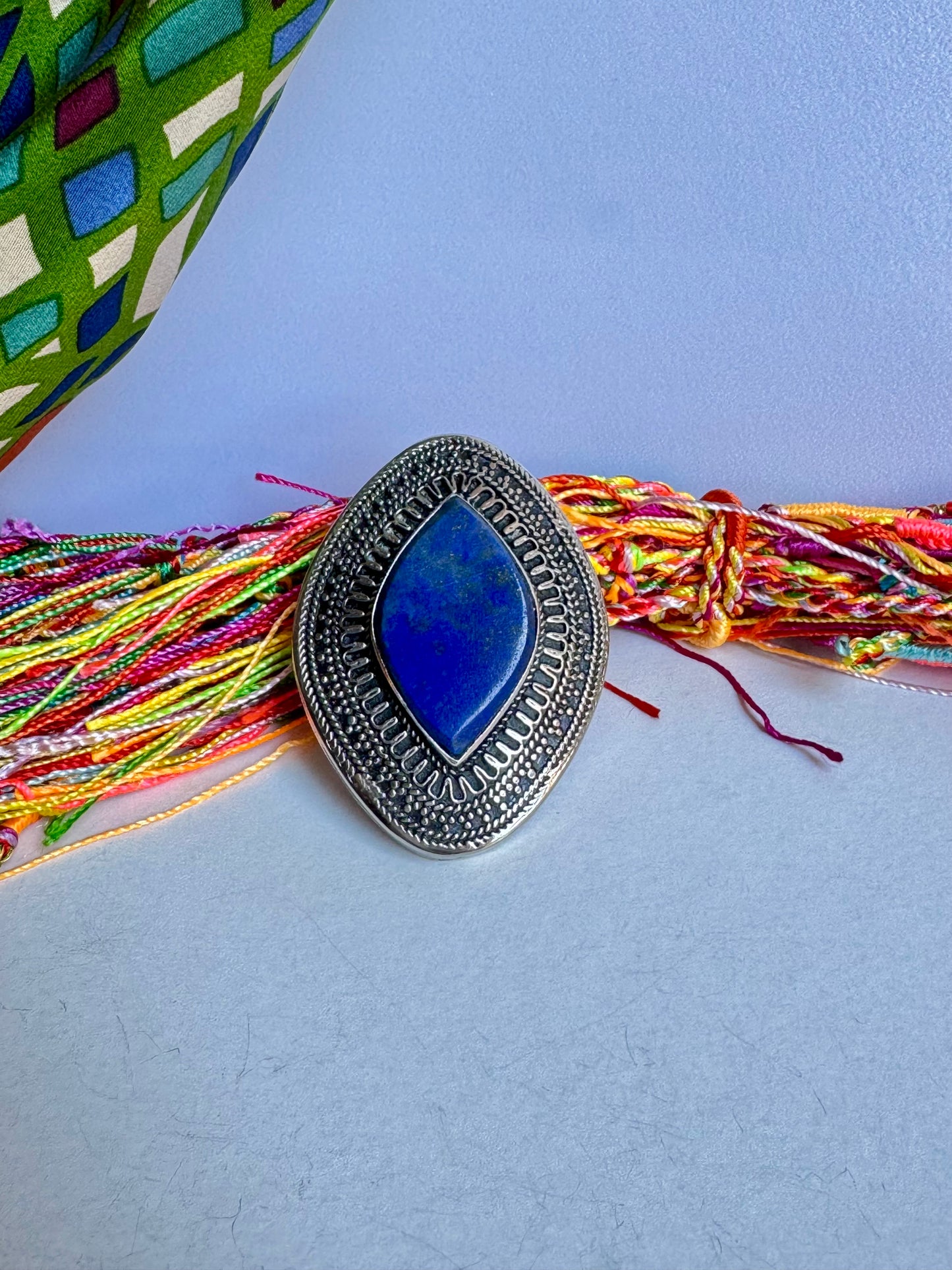 Anello antico pietra dura lapislazzuli vintage
