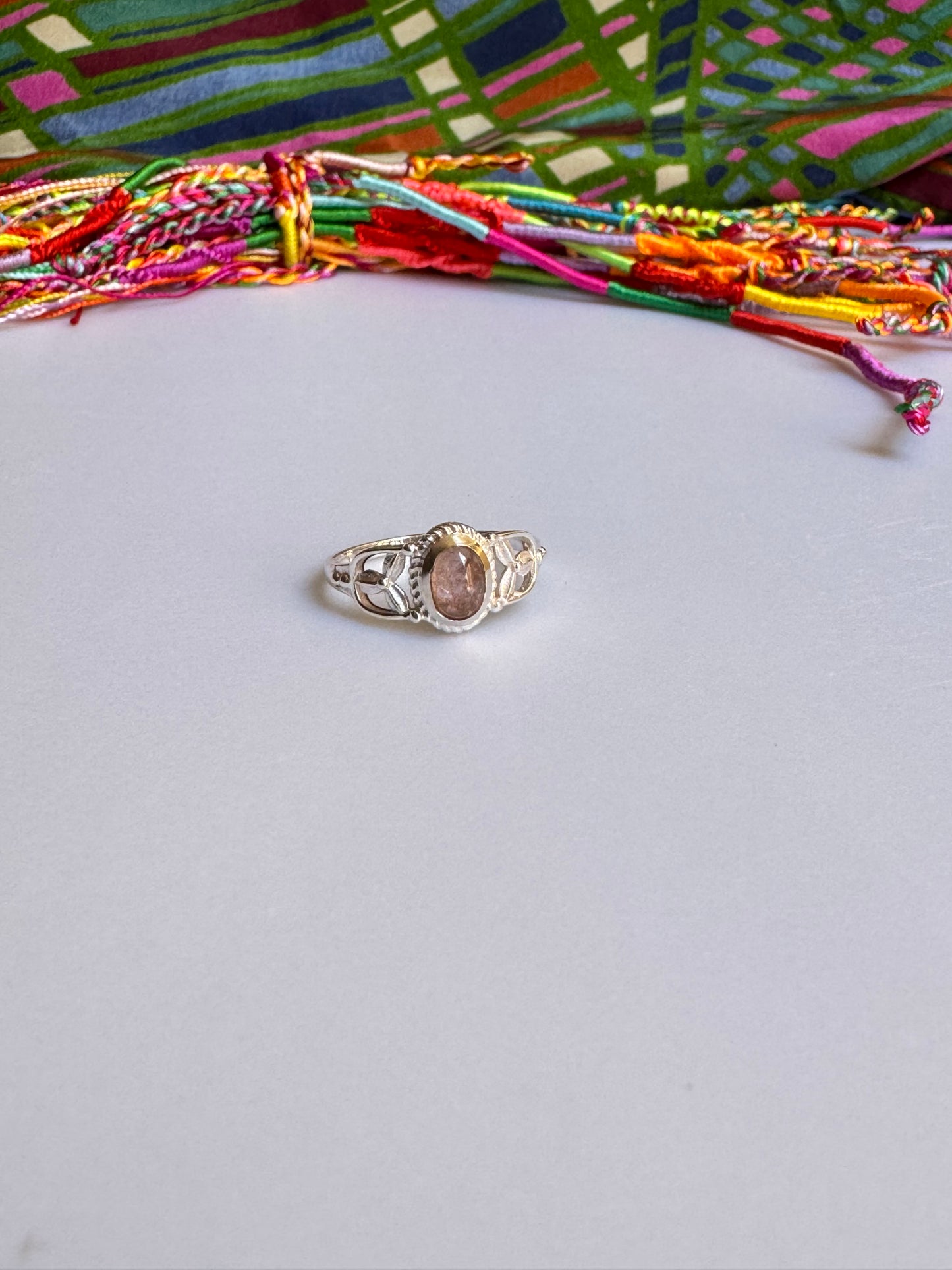 925 Silber Turmalin Ring Größe 19 - TA27