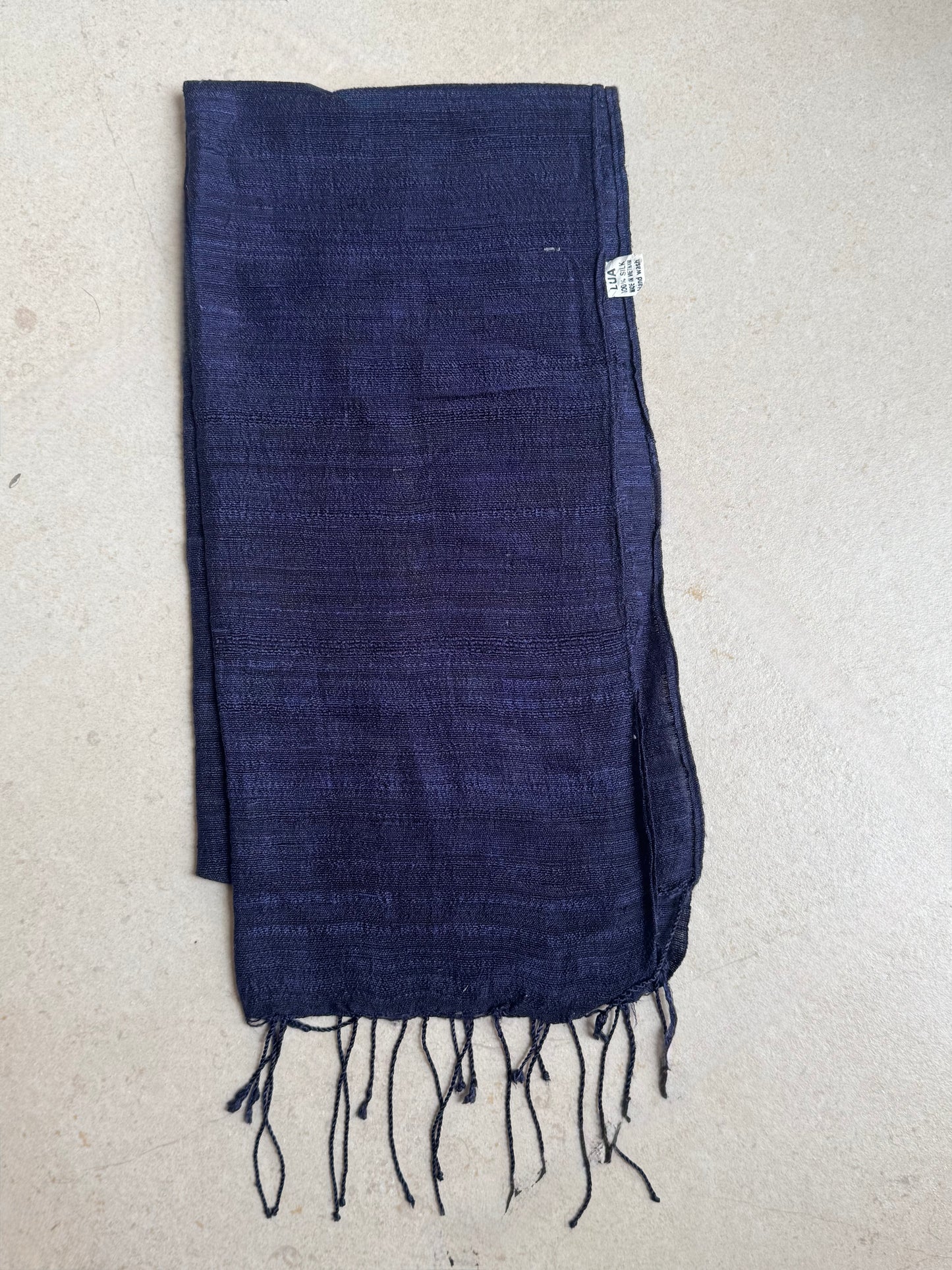 Pashmina sciarpa seta Vietnam blu