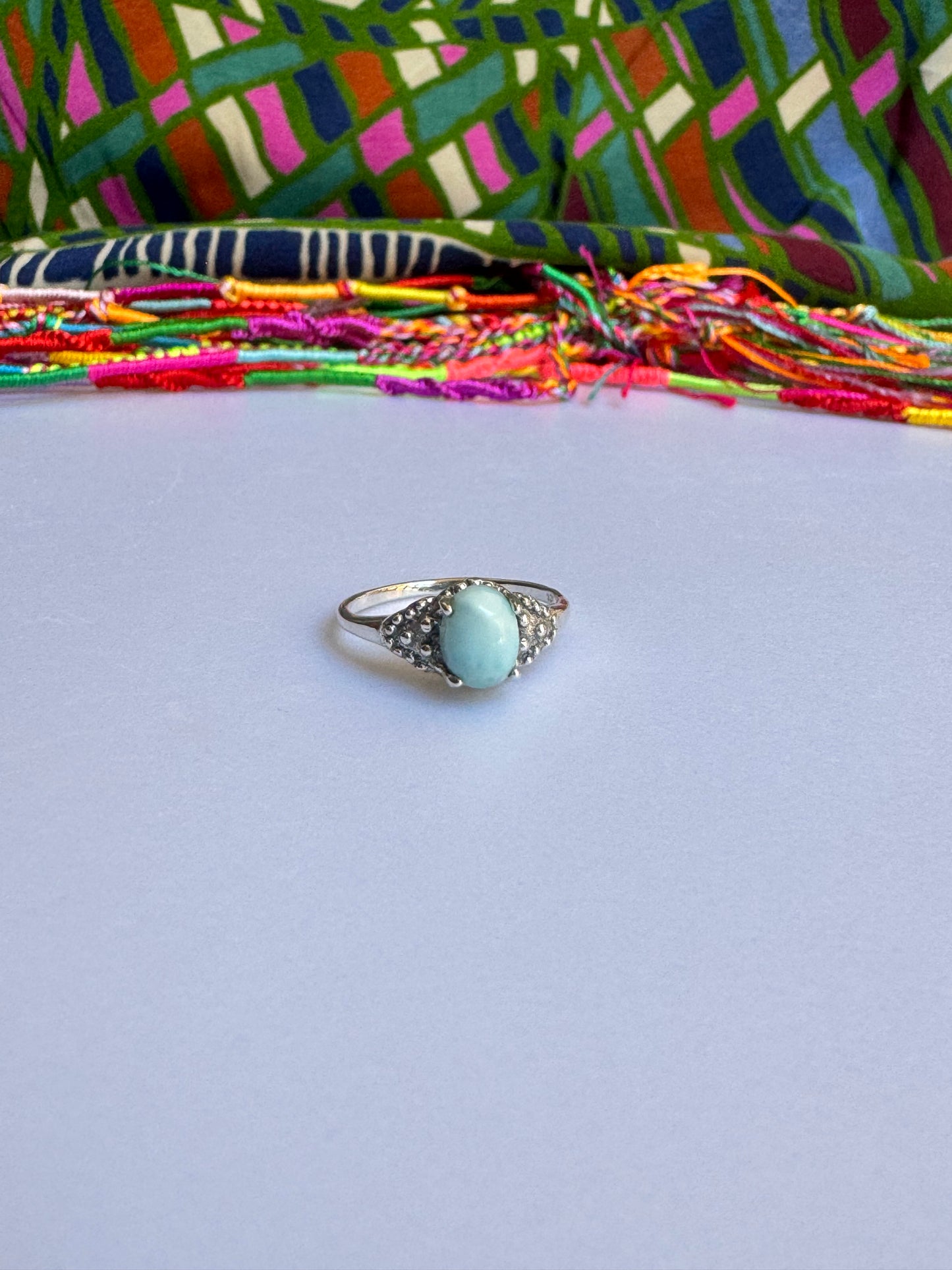 925er Larimar-Silberring P85