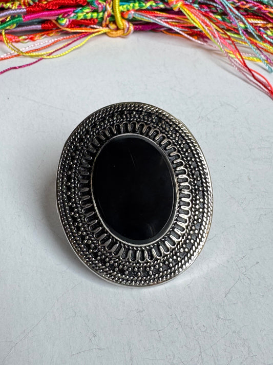 Anello antico pietra agata vintage misura 15/16