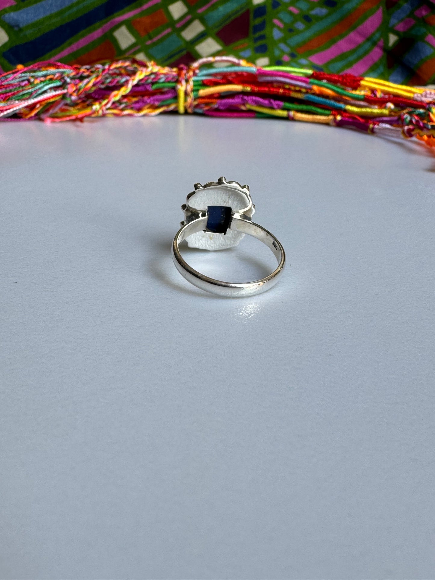 925 silver ring lapis lazuli E97