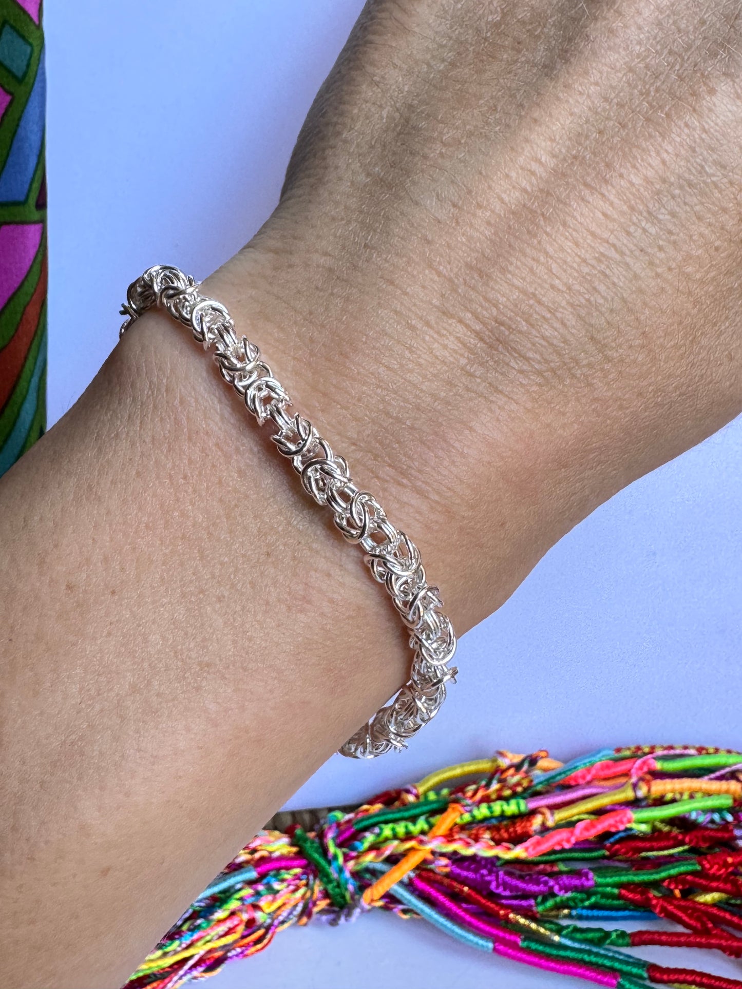 Bracciale argento 925 intreccio B1