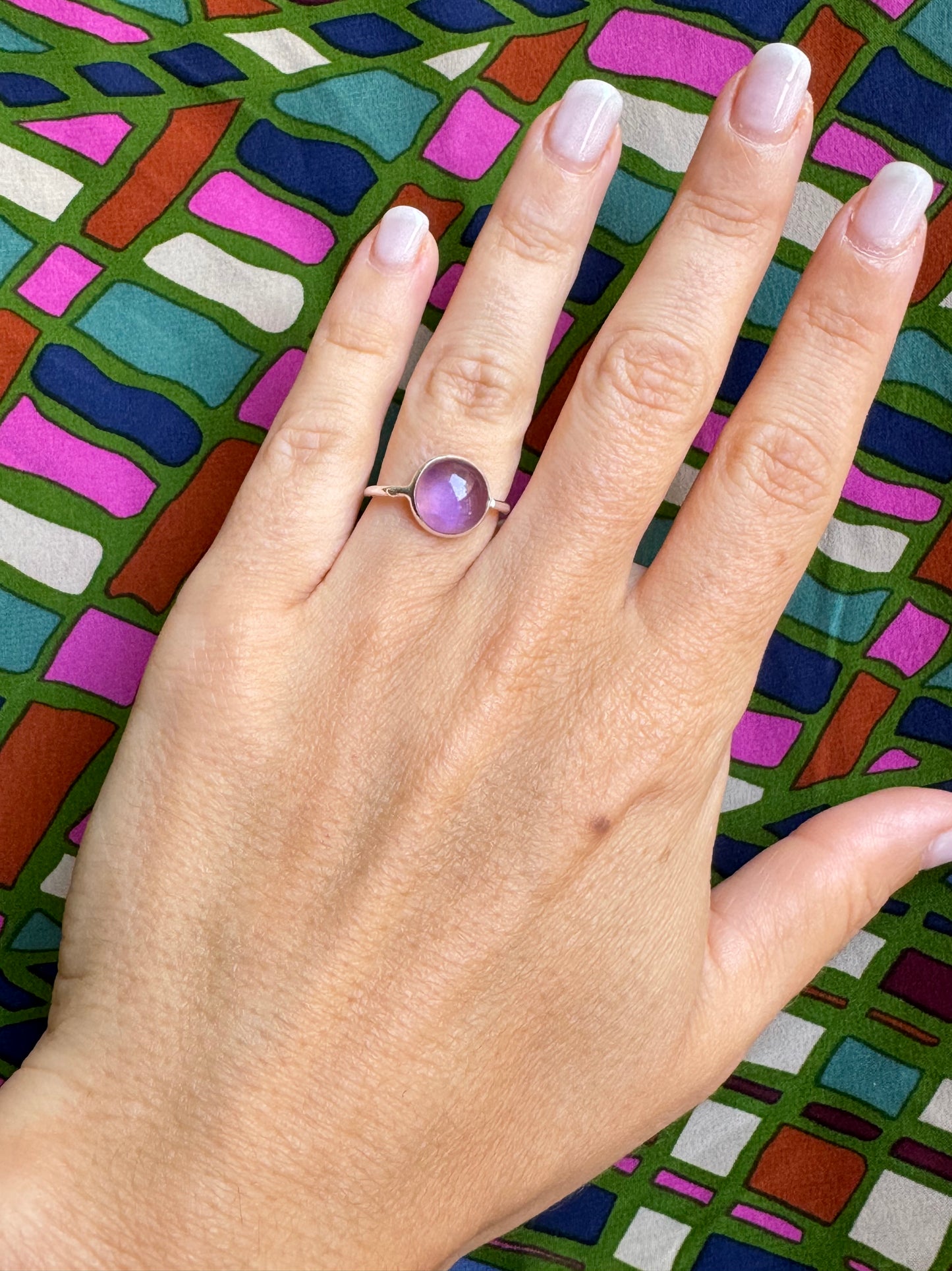 T43 amethyst 925 silver ring