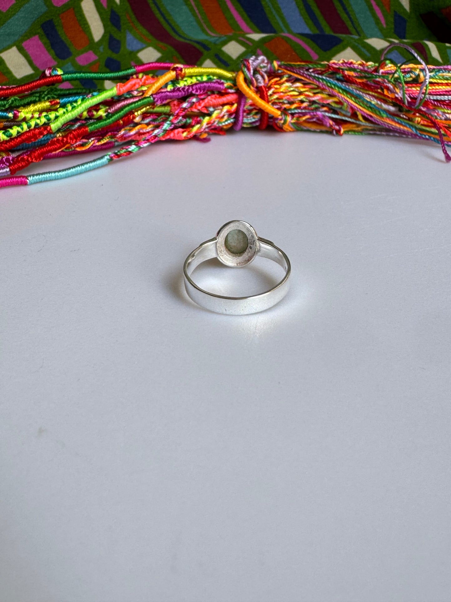 925 silver tourmaline ring size 17 - TA43