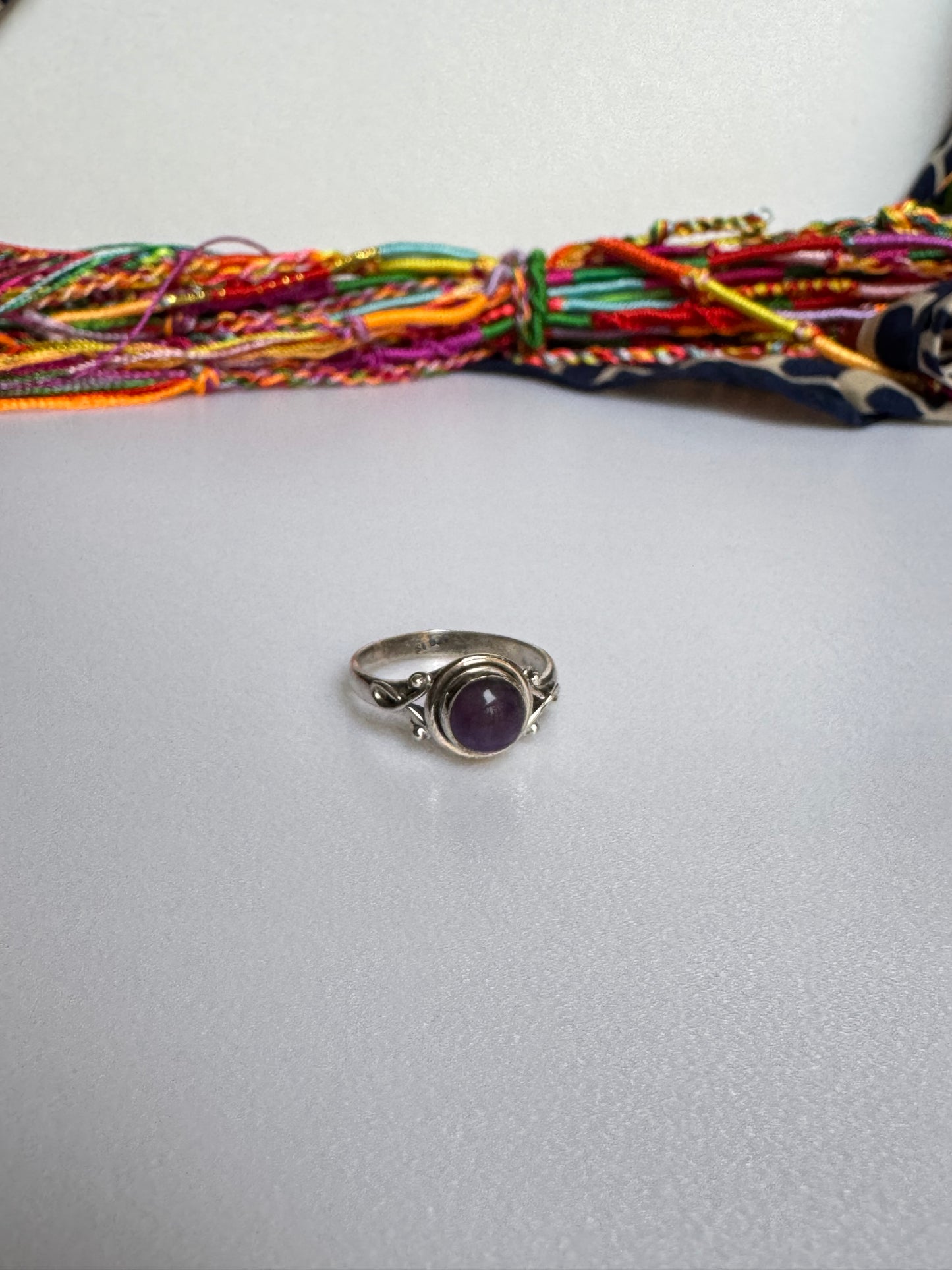 Anello argento 925 ametista misura 17 - 4AME