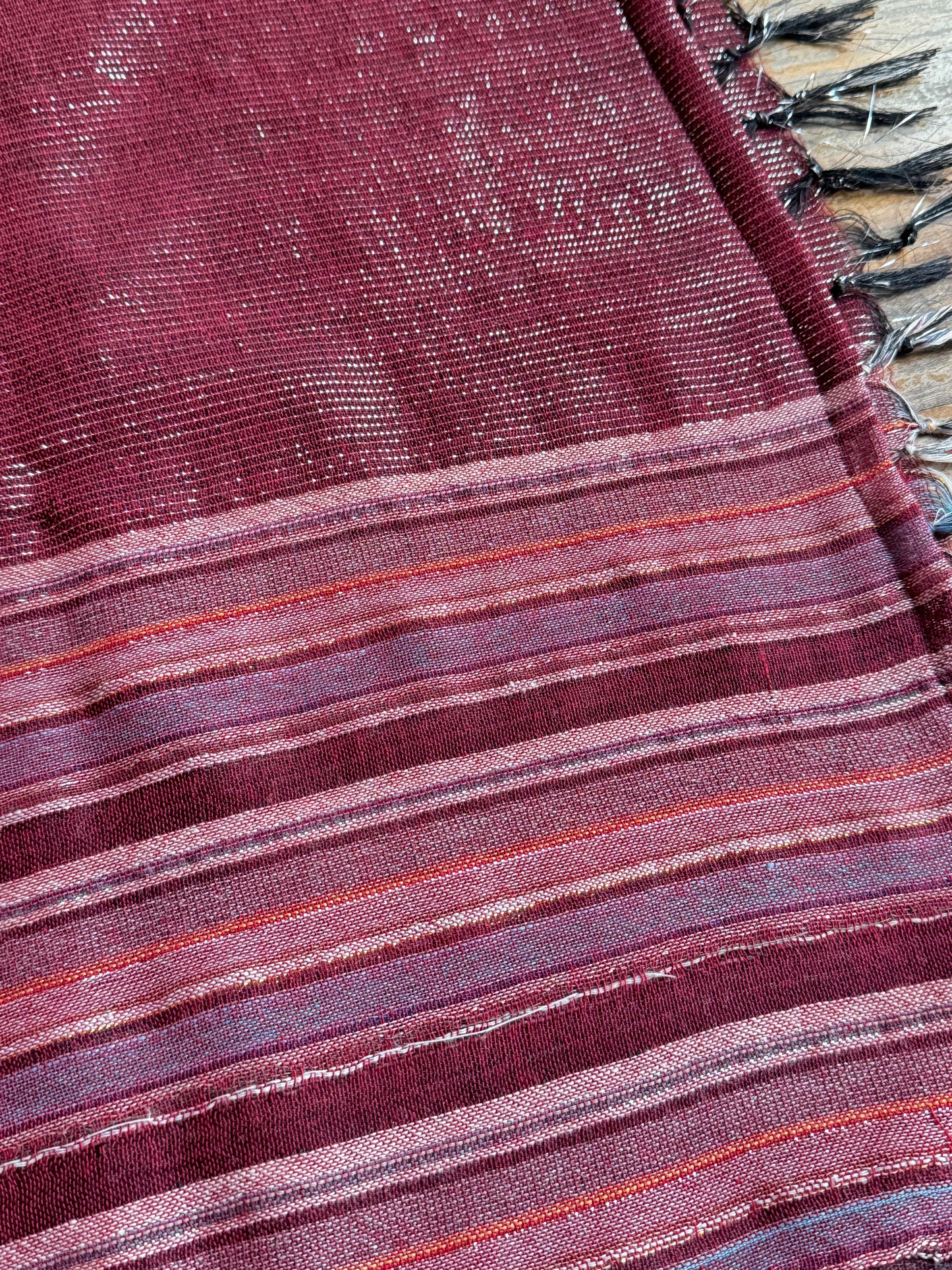 Pashmina scarf stole India burgundy