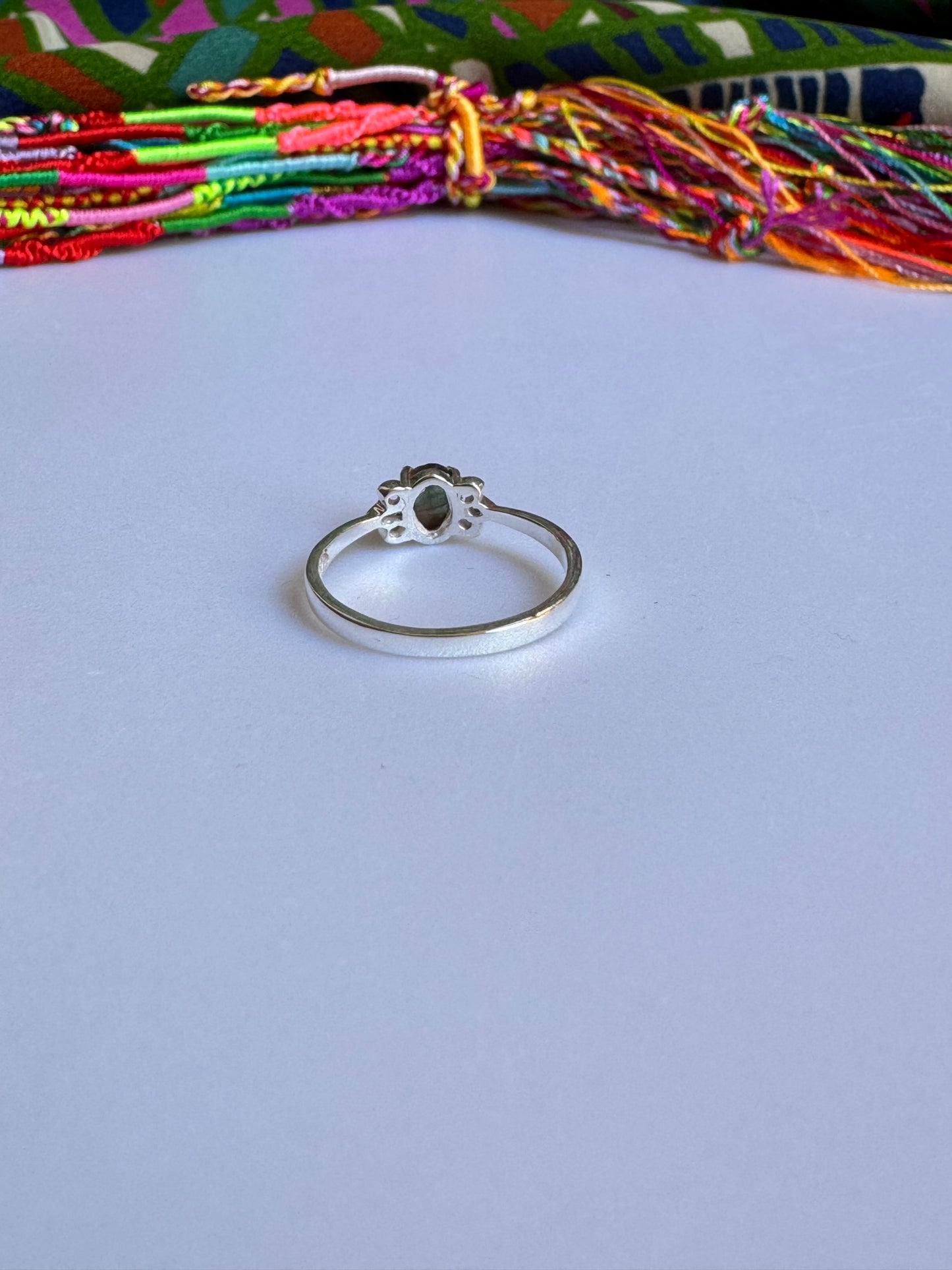 925er Silber Turmalin Ringgröße - TA4