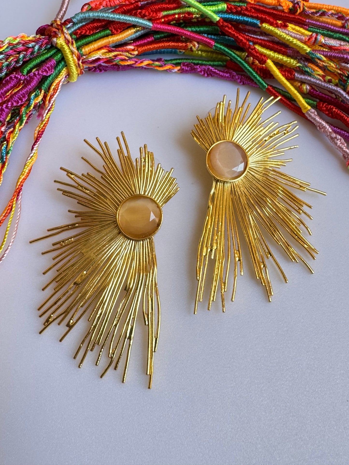 Antike Roségold-Ohrringe