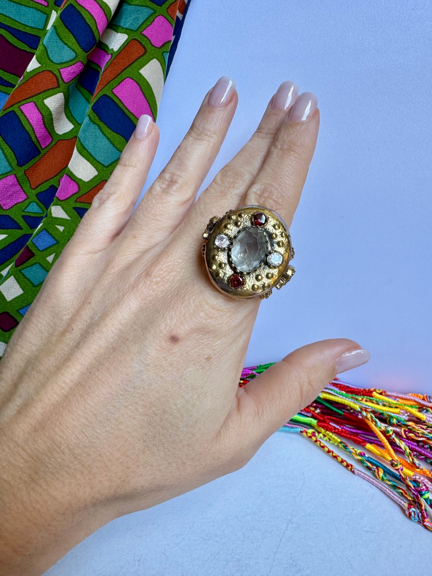 Anello design vintage misura 20