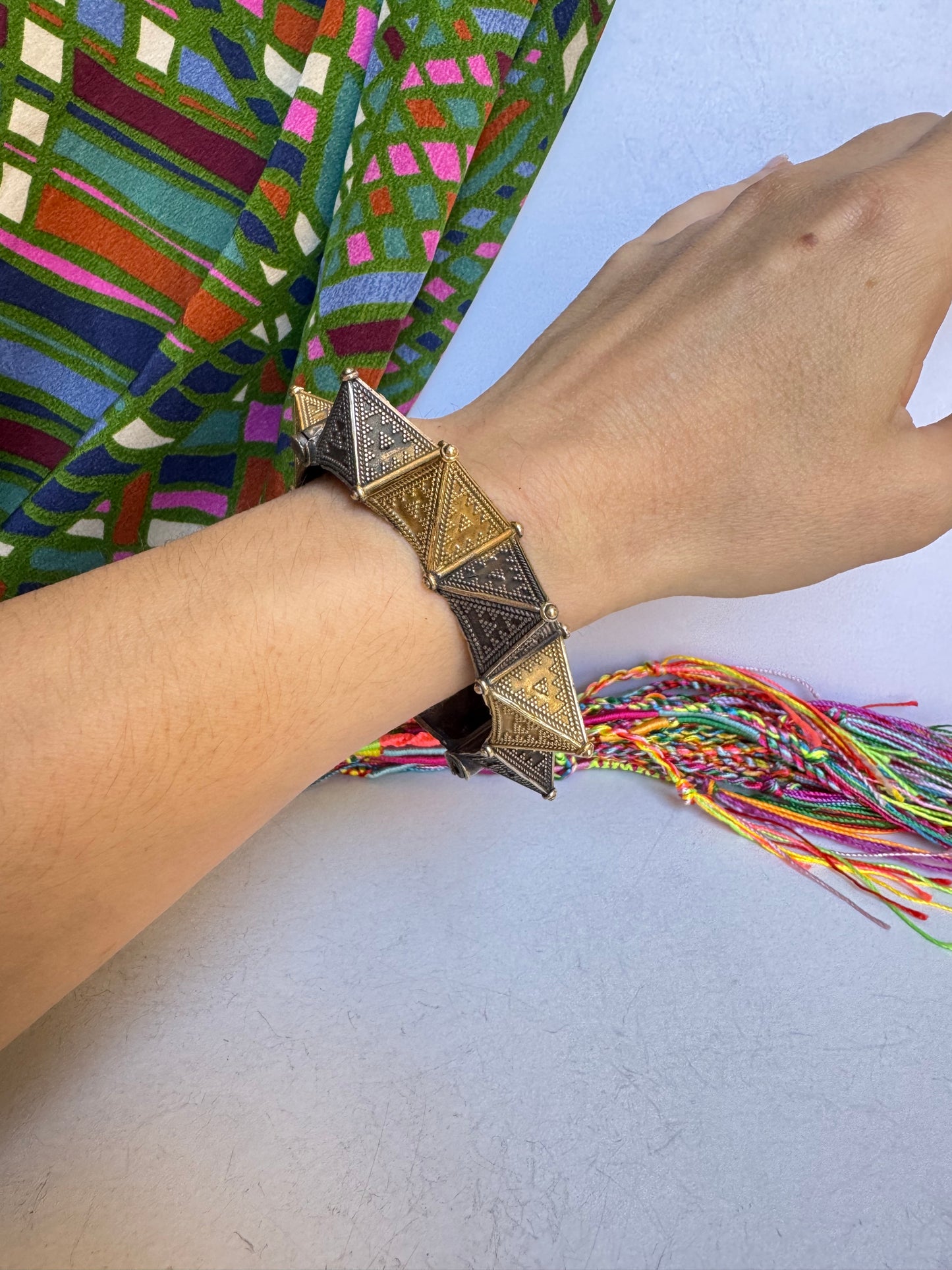 Bracciale bangle argentato