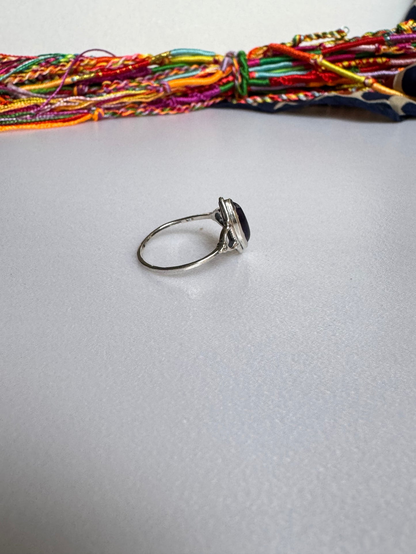 Anello argento 925 ametista misura 14 - 2AME