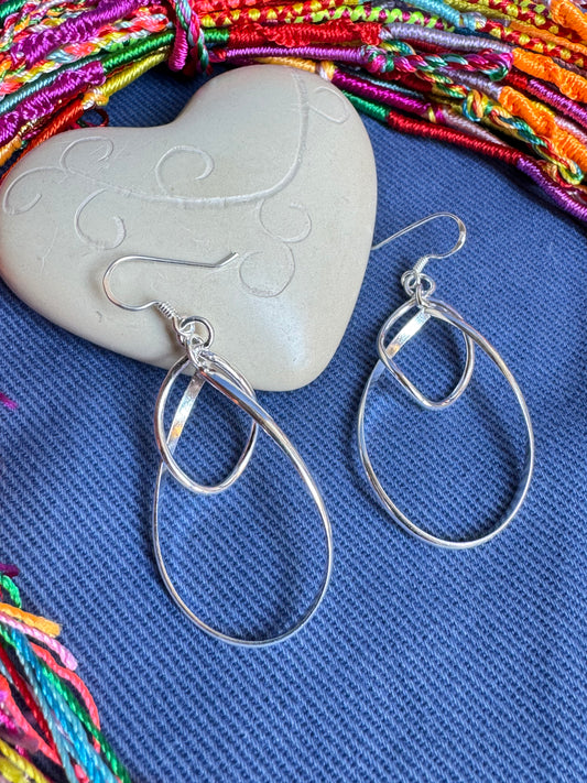 925 T2 silver earrings