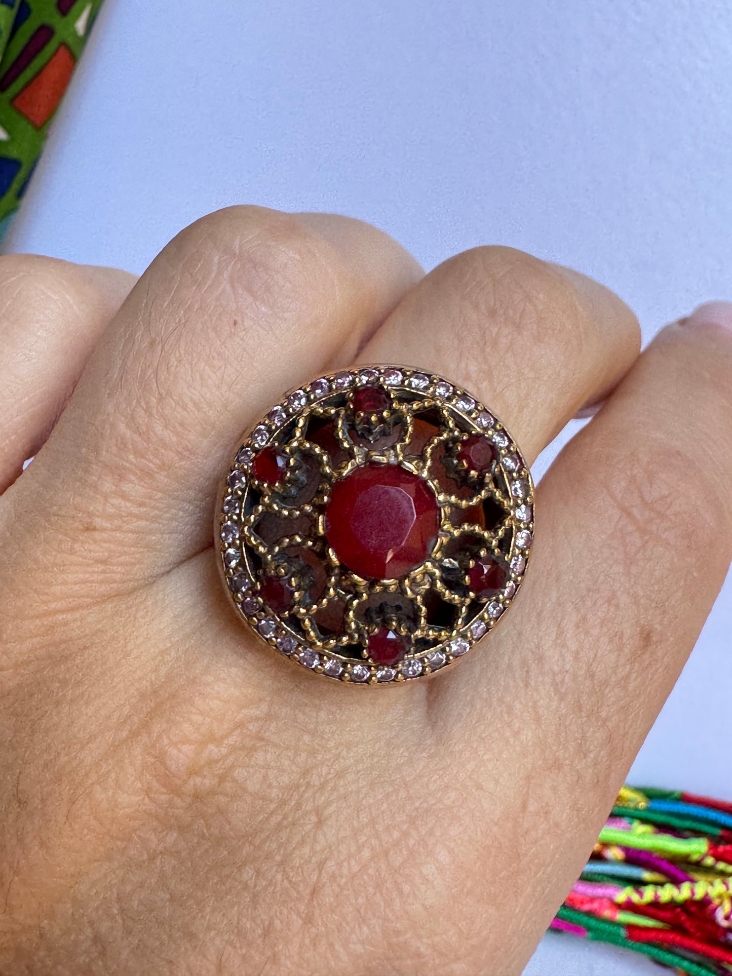 Anello design vintage misura 17