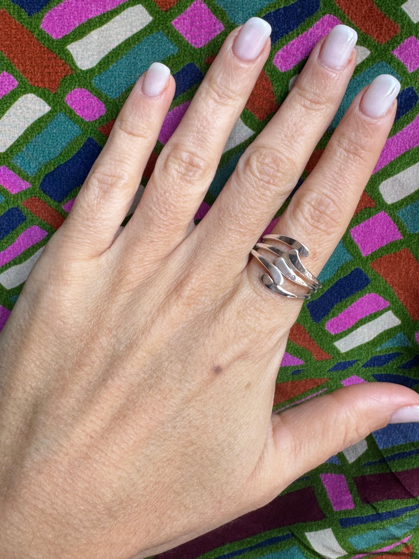 Ringschiene aus 925er Silber, Größe 22/23 – Z68