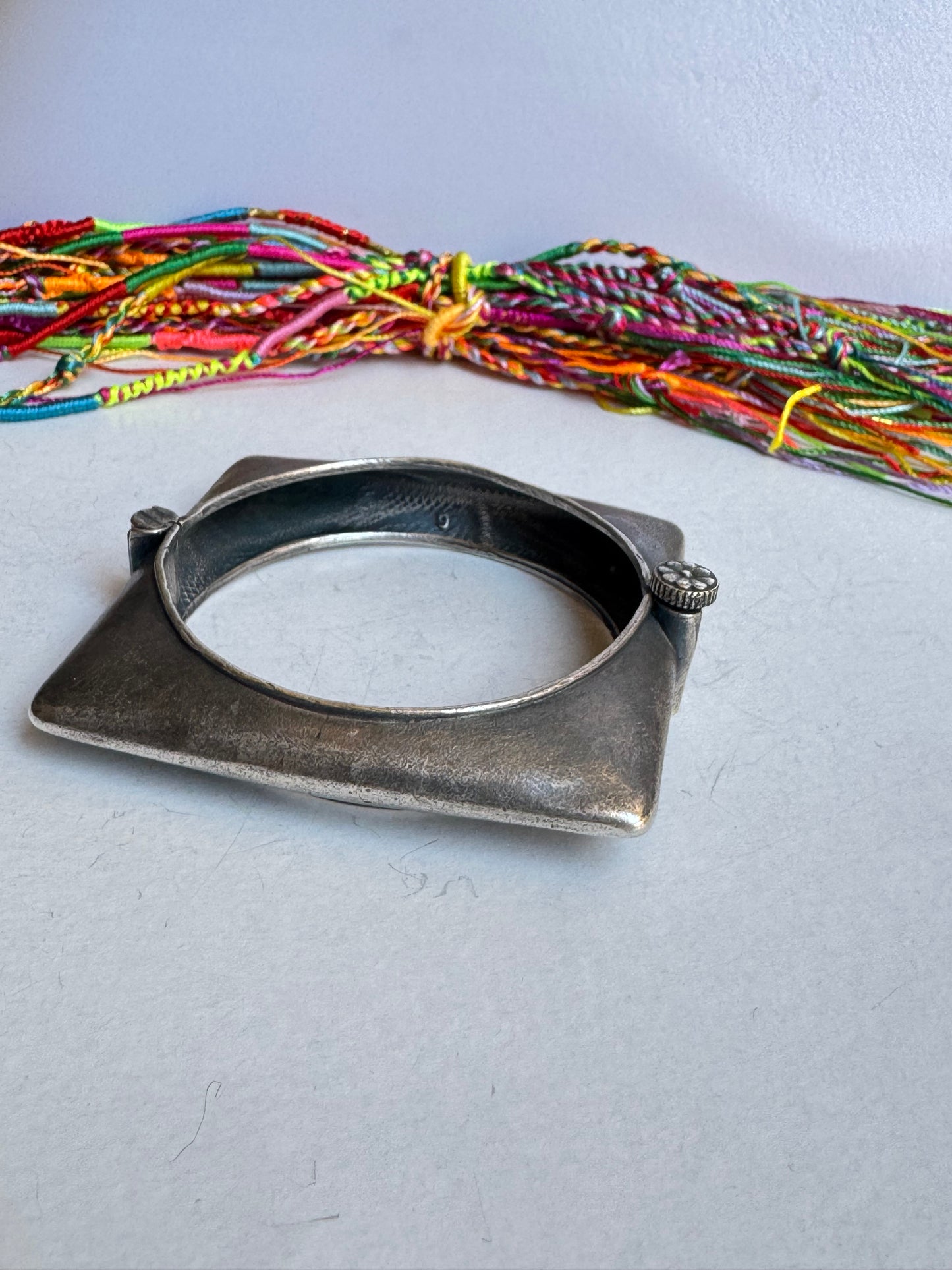 Bracciale bangle argentato
