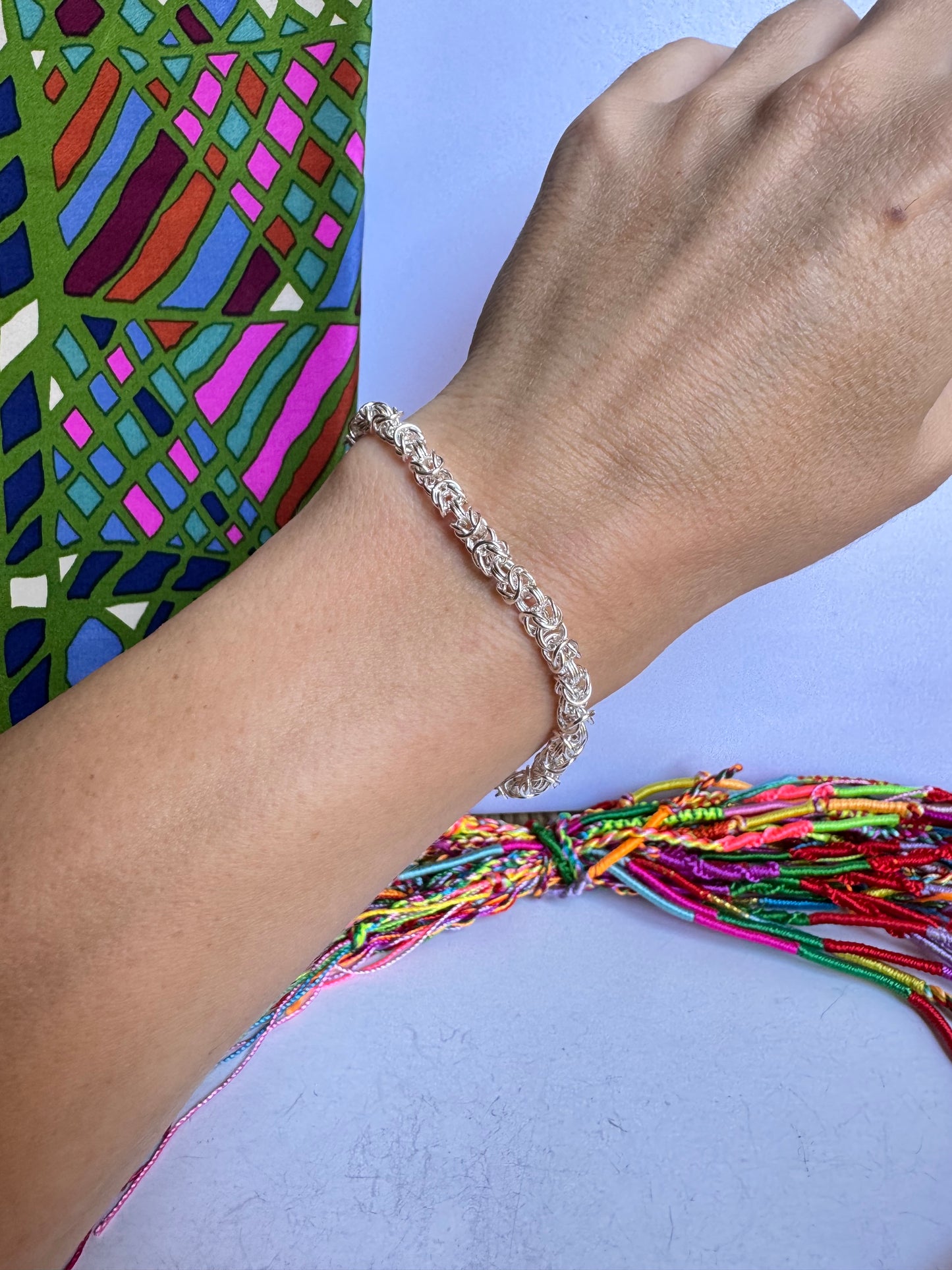 Bracciale argento 925 intreccio B1