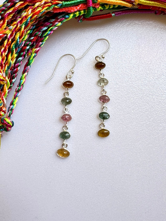 TO13 tourmaline 925 silver earrings