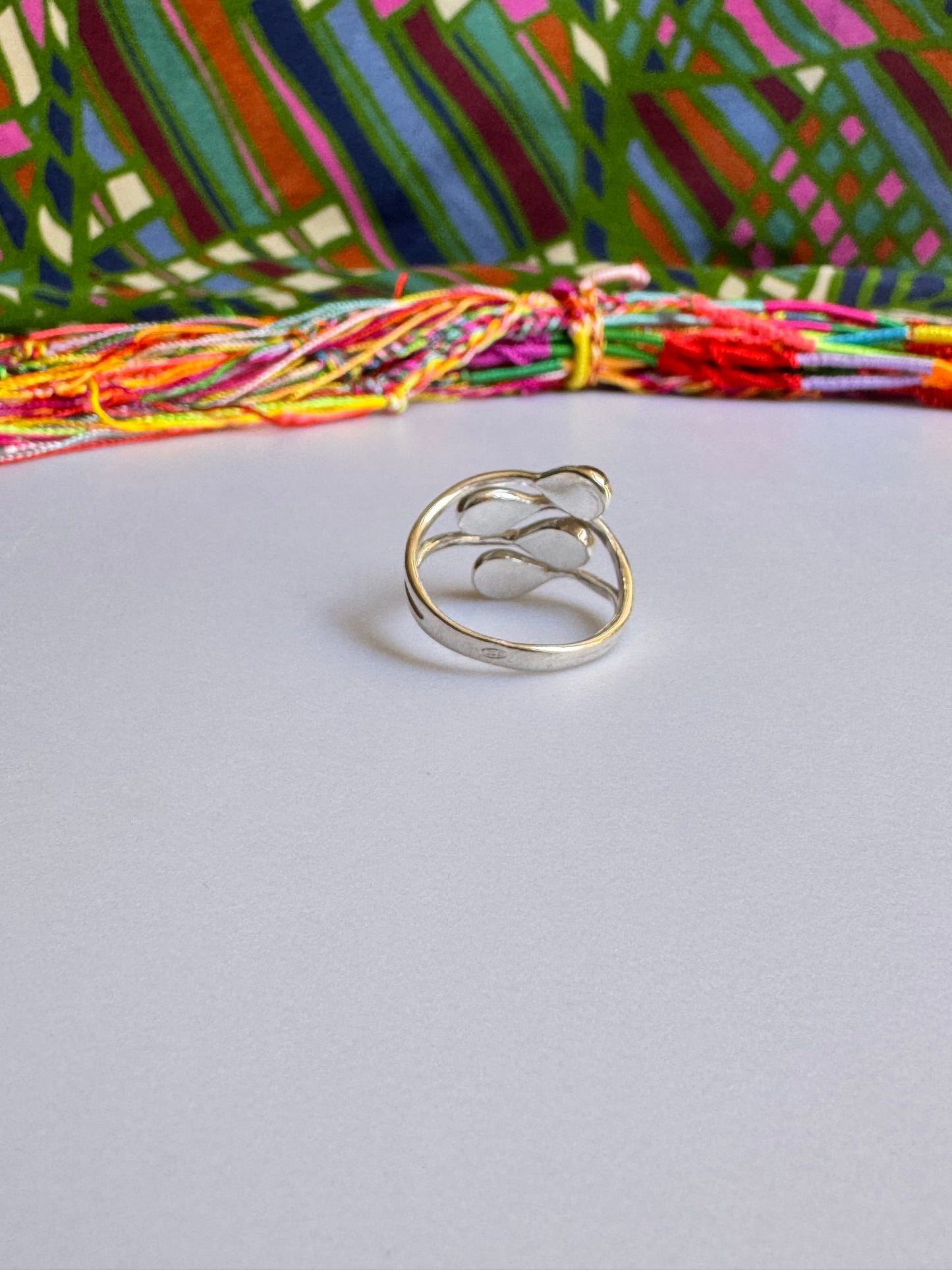 925 silver amber ring size 20 22A