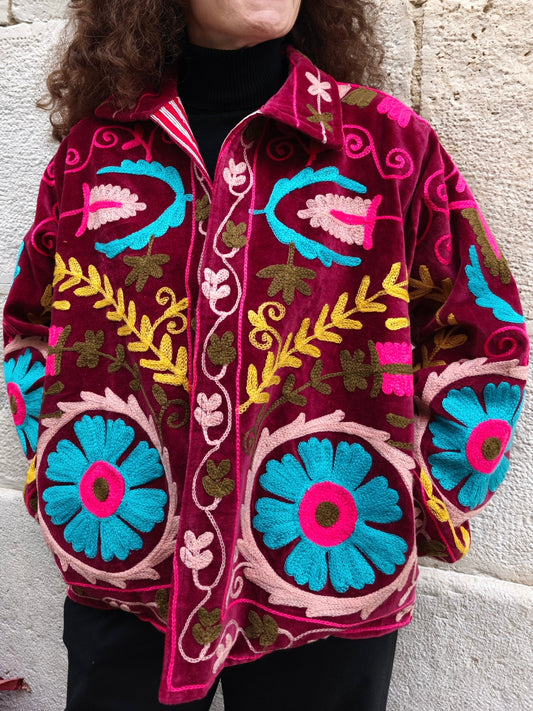 Giacca Velluto Suzani India 13S
