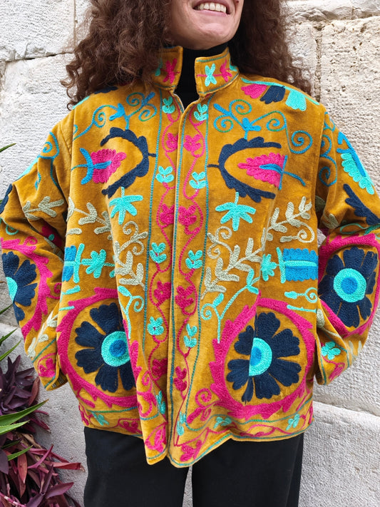 Giacca Velluto Suzani India 11S