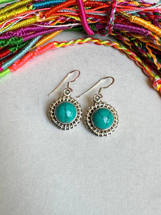 Turquoise 925 silver earrings