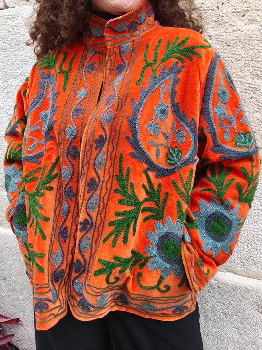 Giacca Velluto Suzani India 10S