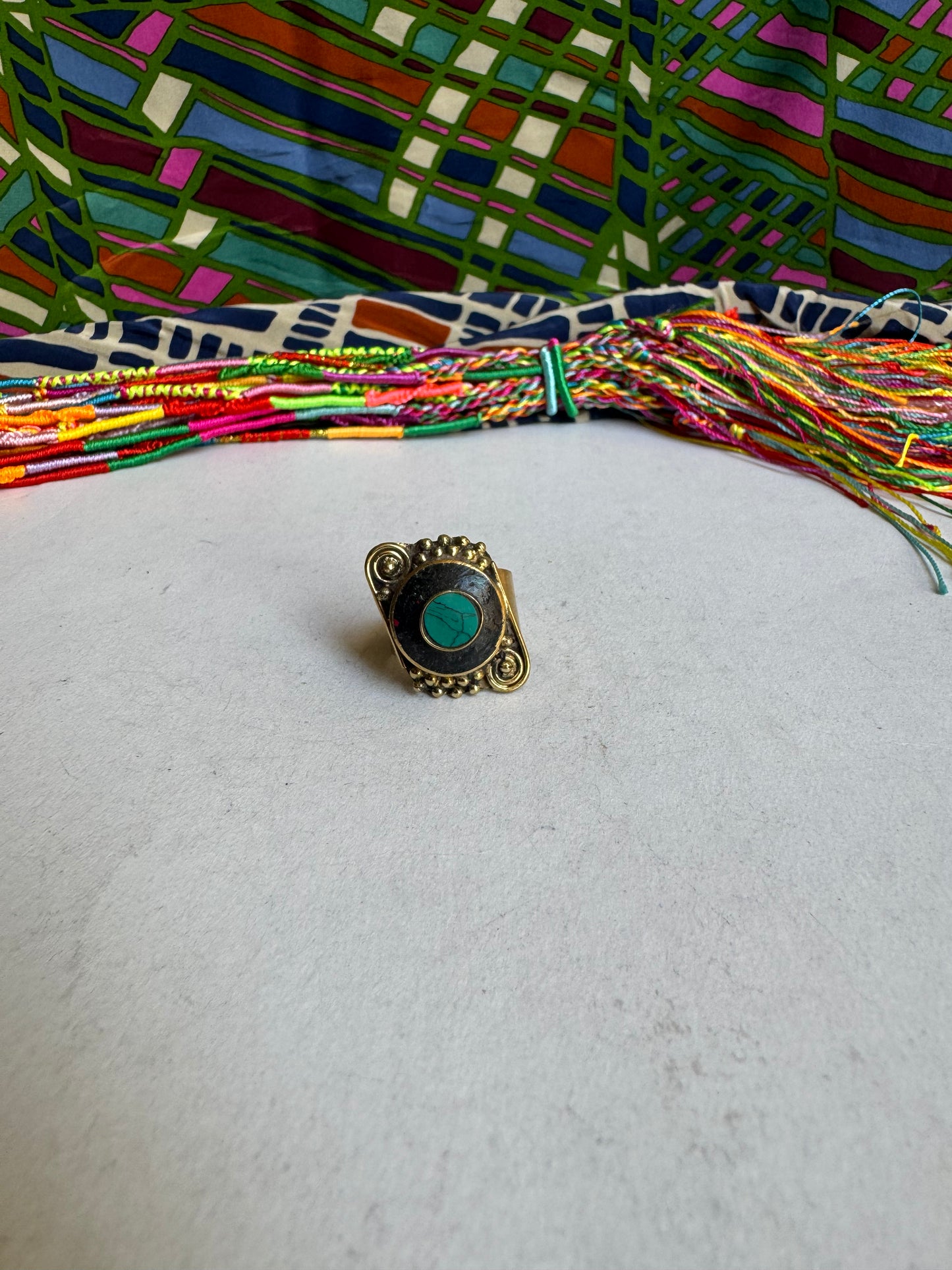 Nepalese mosaic ring