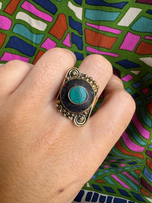 Nepalese mosaic ring