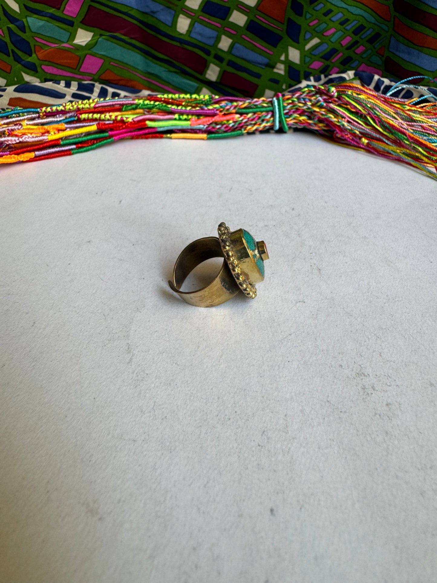 Nepalese mosaic ring